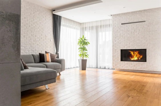 wooden living room floor